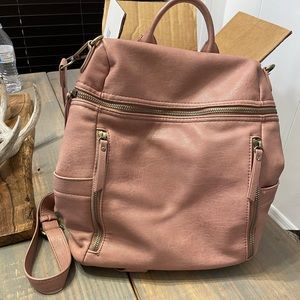 Blush backpack/ diaper bag
